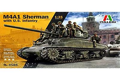 Italeri 1/35 M4A1 Sherman with U.S. Infantry Italeri 1/35 M4A1 Sherman with U.S. Infantry