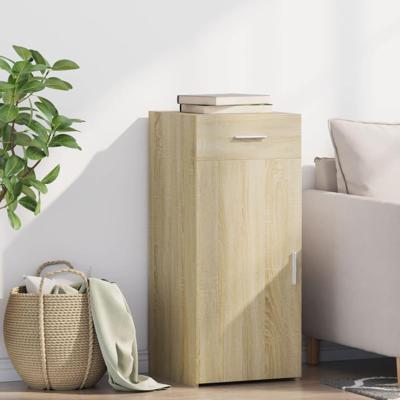 Dressoir 40x42,5x93 cm bewerkt hout sonoma eikenkleurig Dressoir 40x42,5x93 cm bewerkt hout sonoma eikenkleurig