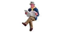 Lemax reading morning papers kerstdorp figuur type 1 2017 - thumbnail