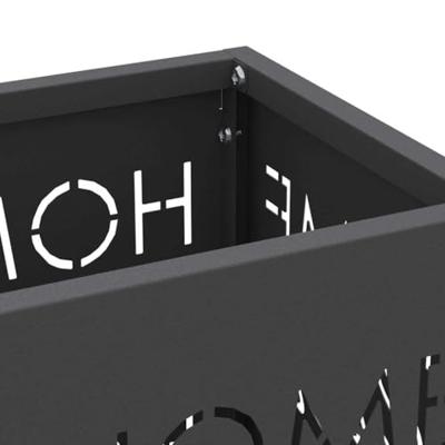 VidaXL Paraplu standaard met opslag zwart 15,5 x 15,5 x 49 cm metaal VidaXL Paraplu standaard met opslag zwart 15,5 x 15,5 x 49 cm metaal