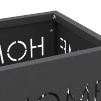 VidaXL Paraplu standaard met opslag zwart 15,5 x 15,5 x 49 cm metaal - thumbnail