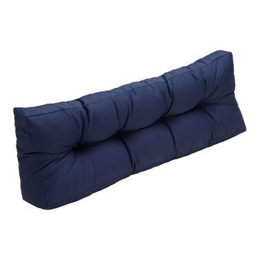 Summerset palletkussen Woodstock rug - donkerblauw - 120x40 cm