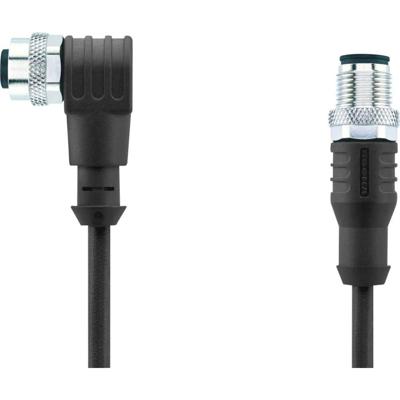 Escha 8046295 Sensor/actuator connector, geassembleerd M12 Aantal polen (sensoren): 4+PE Stekker, recht, Bus, recht 5.00 m 1 stuk(s)