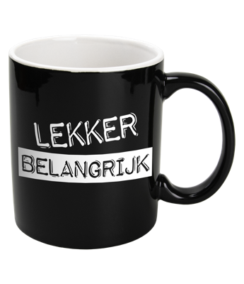 Black & White mok belangrijk zwart