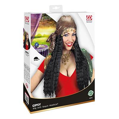 Pruik Zigeunerin met hoofddoek
