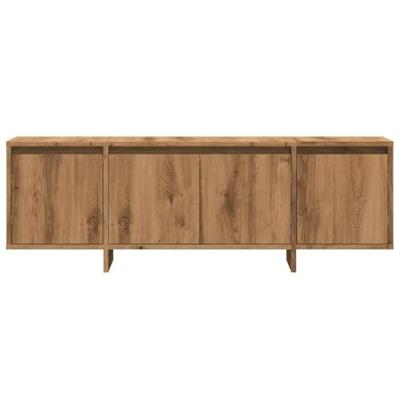 Tv-meubel 120x30x40,5 cm bewerkt hout artisanaal eikenkleurig Tv-meubel 120x30x40,5 cm bewerkt hout artisanaal eikenkleurig