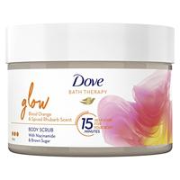 Dove Bath Therapy Bodyscrub Glow Blood Orange & Spiced Rhubarb Scent - thumbnail