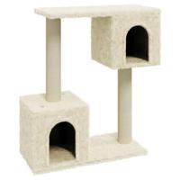 VidaXL Kattenkrabpaal met sisal krabpalen 60 cm crèmekleurig - thumbnail