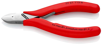 Knipex 77 21 115 N Elektronica Zijkniptang 115 mm - thumbnail
