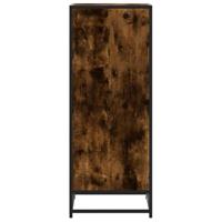 VidaXL Schoenenrek 48x38x97,5 cm bewerkt hout gerookt eikenkleurig - thumbnail