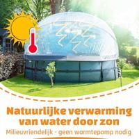 Exit zwembadoverkapping ECO rond 488 cm - universeel - thumbnail