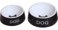 Hondeneetbak steen zwart/wit 16 cm Eet-en-drinkbakken-hond Gebr. de Boon - Gebr de boon - thumbnail