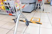 Durable 180804 Vloermarkeringshoes A4, verwijderbaar Geel 10 stuk(s) (l x b x h) 314 x 401 x 314 mm - thumbnail