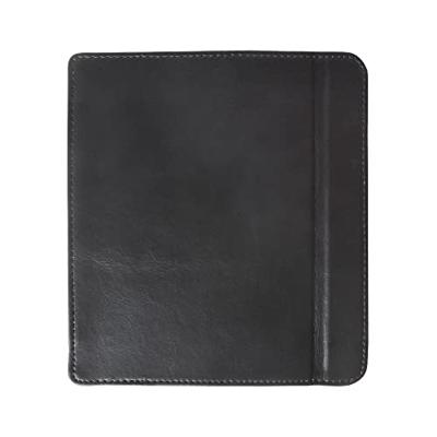 Lunso - Kobo Libra 2 hoes (7 inch) - Lederen sleep cover - Zwart