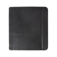 Lunso - Kobo Libra 2 hoes (7 inch) - Lederen sleep cover - Zwart - thumbnail