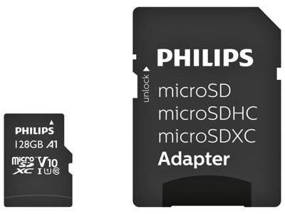 Geheugenkaart philips micro sdxc 128gb | 10 stuks