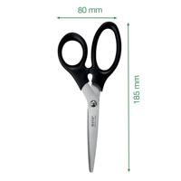 Leitz 54240095 buro- & knutselschaar Kantoorschaar Rechte knip Zwart, Roestvrijstaal - thumbnail