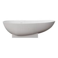 Best Design Vrijstaand Bad Earth 180x84x56 cm Solid Surface Mat Wit - thumbnail