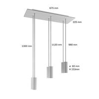 Hanglamp met 6 pendels en metalen kap met lamp Mat Zwart Dibond | Creative-Cables | Lamp kopen | Creative-Cables | Lamp kopen | Creative-Cables | Lamp - thumbnail