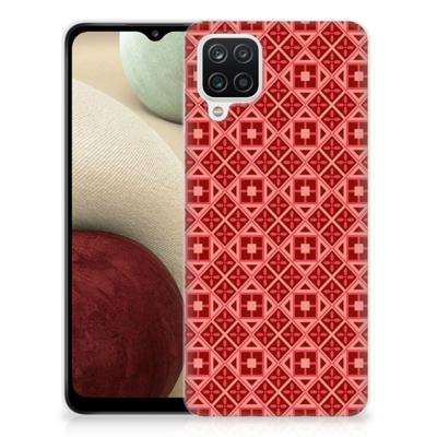 Samsung Galaxy A12 | TPU bumper | Batik Rood Samsung Galaxy A12 | TPU bumper | Batik Rood