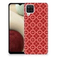 Samsung Galaxy A12 | TPU bumper | Batik Rood - thumbnail