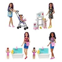 Barbie Skipper Babysitter Pop met Kind + Accessoires Assorti - thumbnail