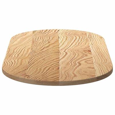 Tafelblad 100x50x2 cm ovaal massief eikenhout