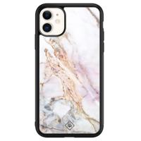 iPhone 11 glazen hardcase - Parelmoer marmer - thumbnail