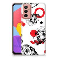 Silicone Back Case Samsung Galaxy M13 | M23 Skull Red - thumbnail