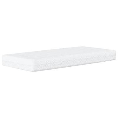 Slaapbank met matras 80x200 cm stof crèmekleurig