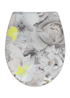 Toiletzitting Cedo Gardeners Bliss Softclose Grijs Geel - thumbnail