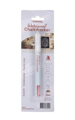 Krijtstift europel watervast 1-3mm wit