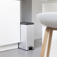 Curver decobin pedaalemmer zilver 40l - thumbnail