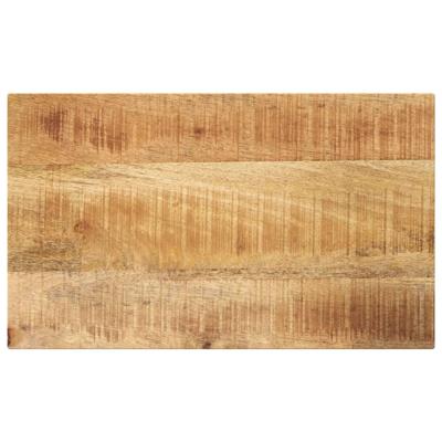 Tafelblad rechthoekig 60x40x2,5 cm massief ruw mangohout