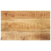 Tafelblad rechthoekig 60x40x2,5 cm massief ruw mangohout - thumbnail