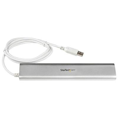 StarTech.com 7-Port USB Hub, USB A naar 7x USB-A Poorten, USB 5Gbps, Self-Powered, Compacte USB 3.0 Laptop Hub met Voeding