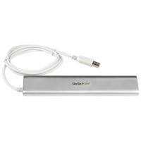 StarTech.com 7-Port USB Hub, USB A naar 7x USB-A Poorten, USB 5Gbps, Self-Powered, Compacte USB 3.0 Laptop Hub met Voeding - thumbnail