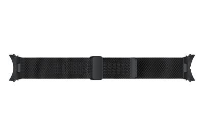 Samsung Milanese band small smartwatch van roestvrij staal voor Galaxy Watch4 40 mm, Watch5 40 mm, Watch6 40 mm, zwart