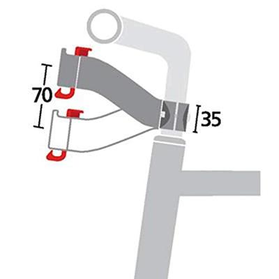 KLICKFIX stuuradapter voor stuurpen KLICKFIX stuuradapter voor stuurpen
