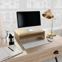 VidaXL Monitorstandaard 42x24x13 cm bewerkt hout sonoma eikenkleurig - thumbnail