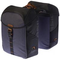 Dubbele fietstas Basil Miles Double Bag 34 liter 34 x 19 x 43 cm - zwart/grijs - thumbnail