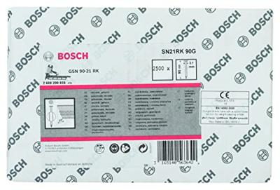 Bosch Accessories 2608200035 Nagel met ronde kop (papiergebonden) SN21RK Afmeting, lengte 90 mm 2500 stuk(s)