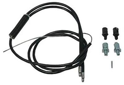 VWP bmx onder remkabel cpl. m/stelb. zwart freestyle