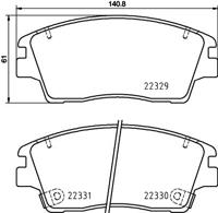 Remblokkenset, schijfrem 8DB355031671 - thumbnail