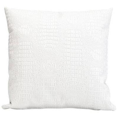 Kare Kussen Croco Wit 40x40cm