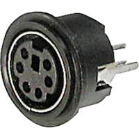 ASSMANN WSW A-DIO-TOP/04 Miniatuur-DIN-connector Bus, inbouw verticaal Aantal polen: 4 Zwart 1 stuk(s) - thumbnail