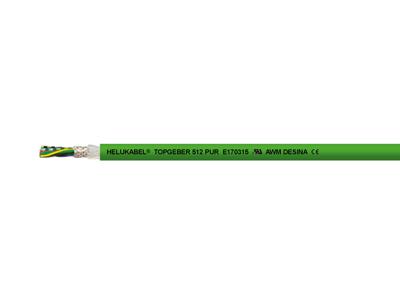 HELU TOPGEBER 512 Encoderkabel 8 x 0.14 mm² + 2 x 1 mm² Groen 707406 500 m