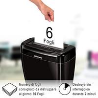 Fellowes Powershred 36C papiervernietiger Kruisversnippering 23 cm Zwart - thumbnail