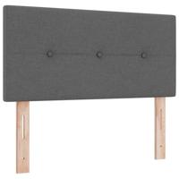 LED-hoofdbord met LED -striplichten Donkergrijs 90 cm Stof - thumbnail