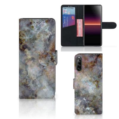 Sony Xperia L4 | Bookcase | Marmer Grijs